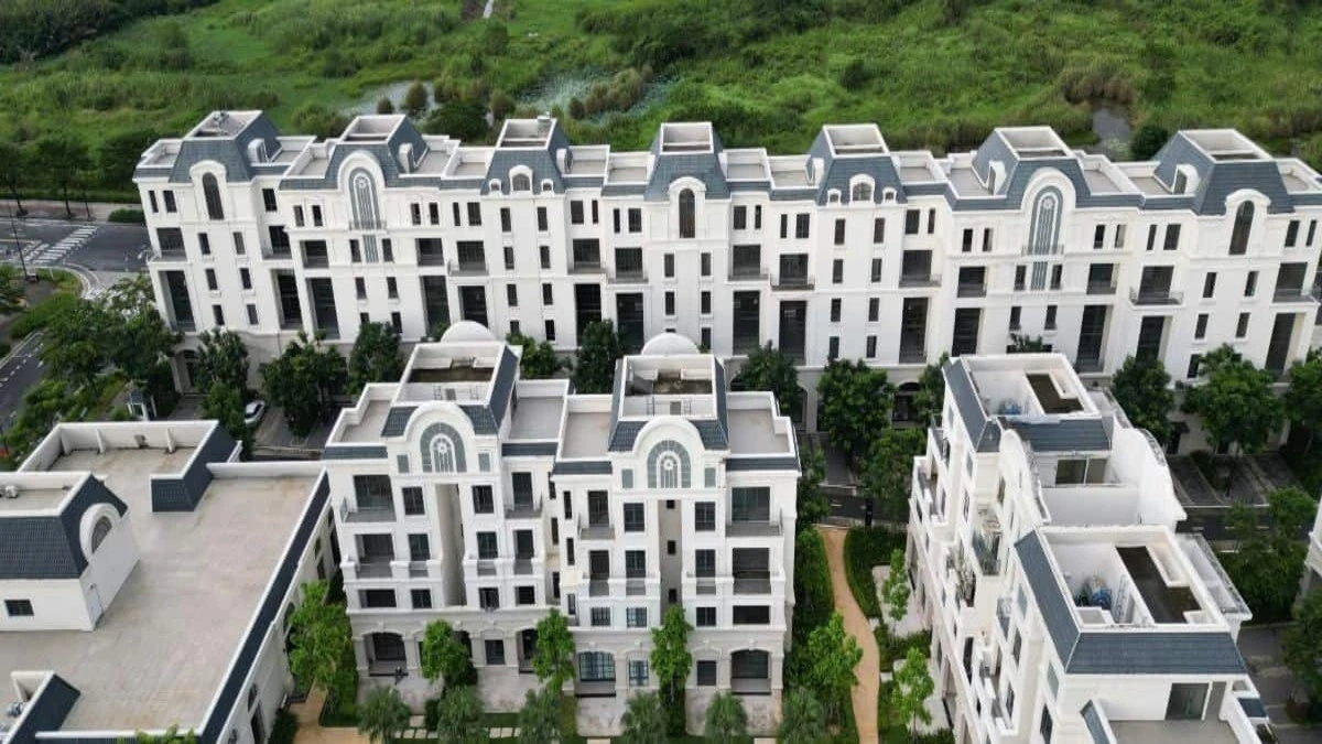 Brigade KIADB Township aerial view of low-rise residences